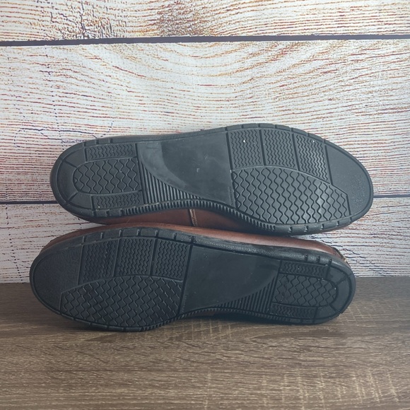 Vintage Mens SaddleBred Hector Brown Leather Loafers Size 11 - Picture 6 of 9